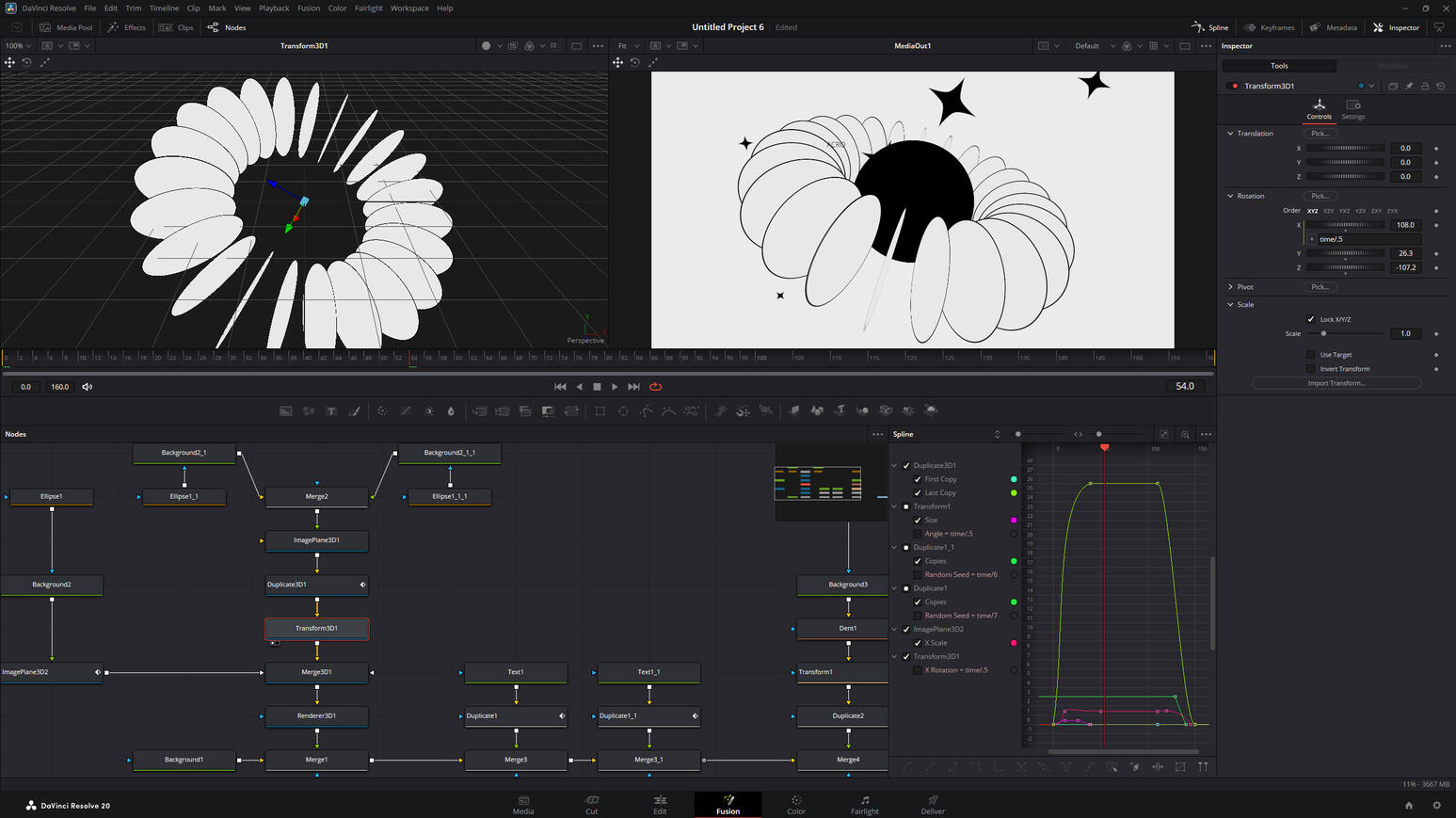 Davinci - 3D &amp; Fusion